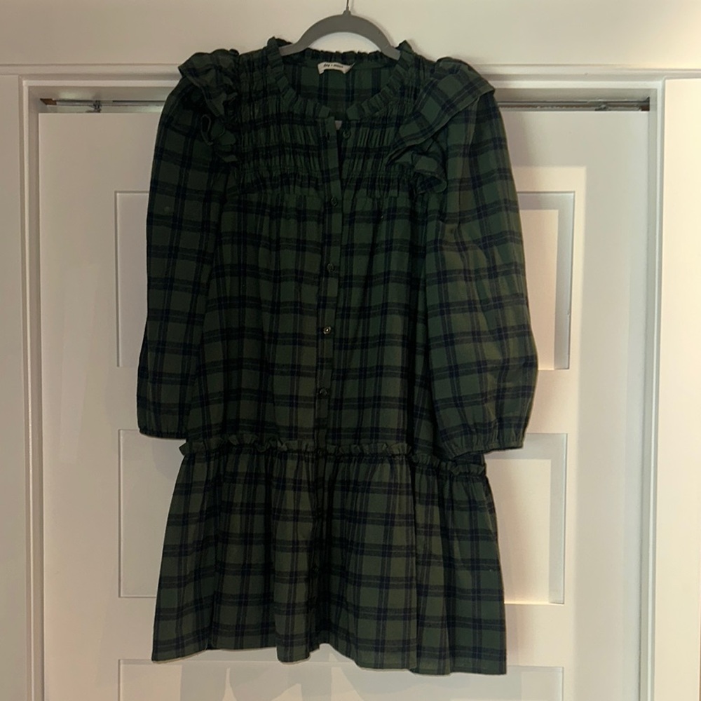 Plaid Green Dress
